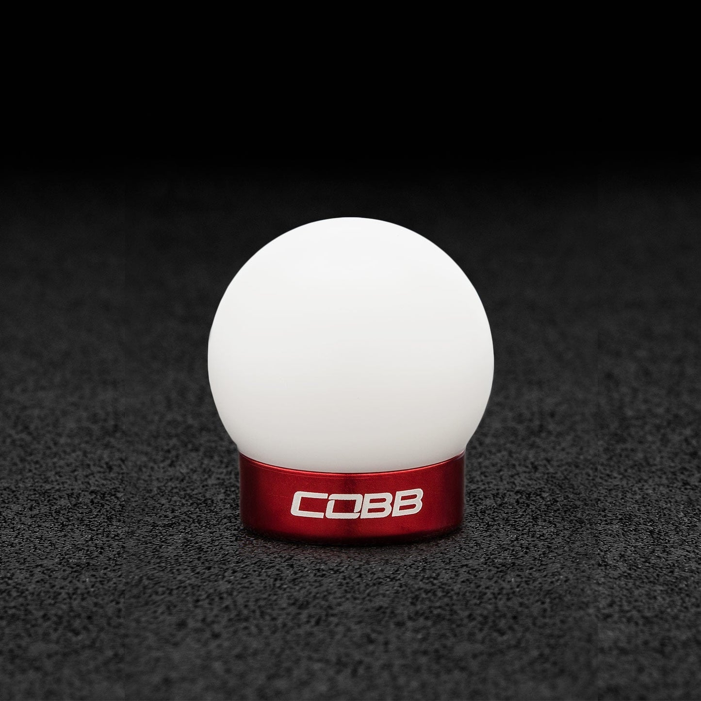 COBB 2M1350-W-RD FORD MUSTANG SHIFT KNOB - WHITE KNOB W/RACE RED