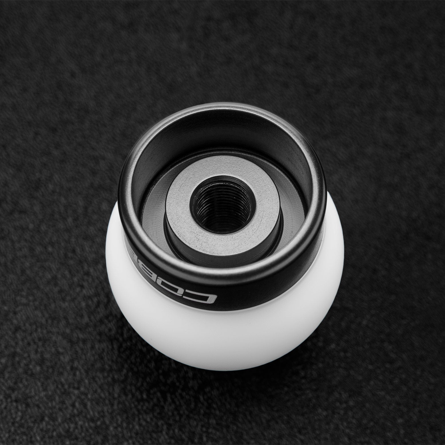 COBB 2M1350-W-BK FORD MUSTANG SHIFT KNOB - WHITE KNOB W/STEALTH BLACK