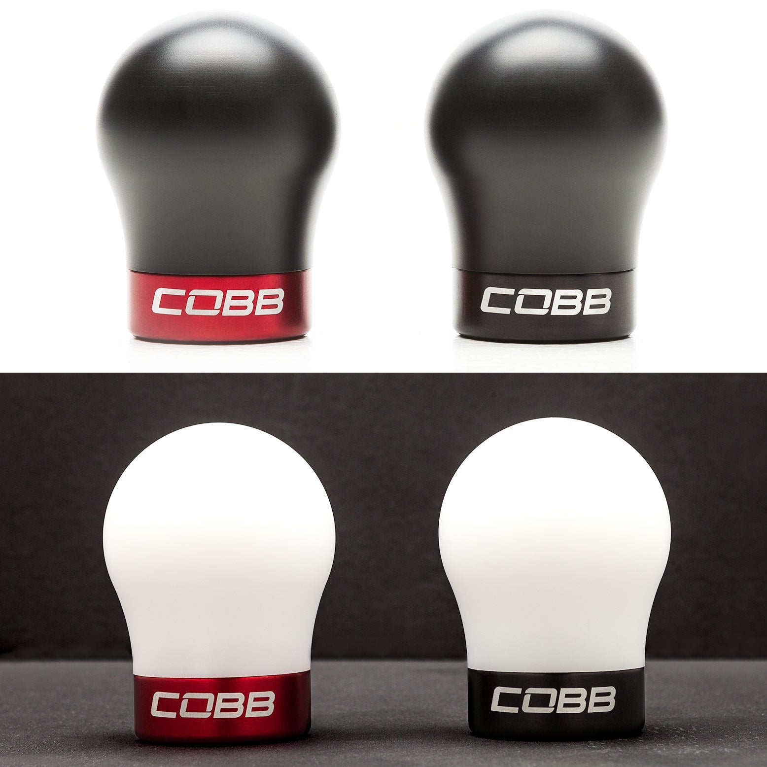 COBB 2V1350-W-RD VW COBB KNOB - WHITE KNOB W/RACE RED