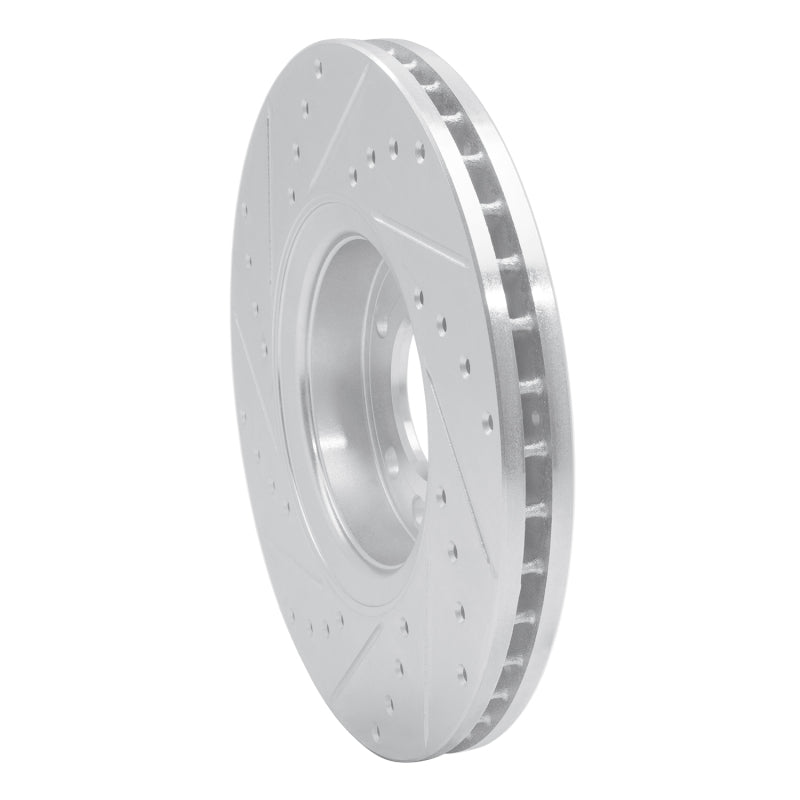 R1 Concepts R1 03-11 Cadillac BLS (Mexico) Front Right Drilled & Slotted Silver Brake Rotor