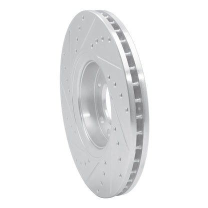 R1 Concepts R1 03-11 Cadillac BLS (Mexico) Front Right Drilled & Slotted Silver Brake Rotor