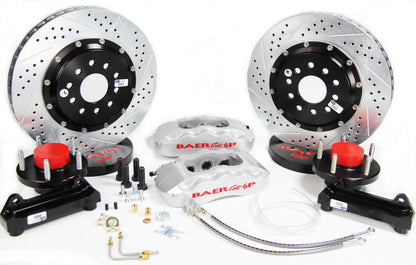 Baer Brakes 65-66 Ford Mustang 13in Pro+ Front Brake Kit-Silver-