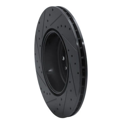 R1 Concepts R1 13-21 BMW 428I xDrive Coupe & Convertible Rear Right Drilled & Slotted Black Brake Rotor