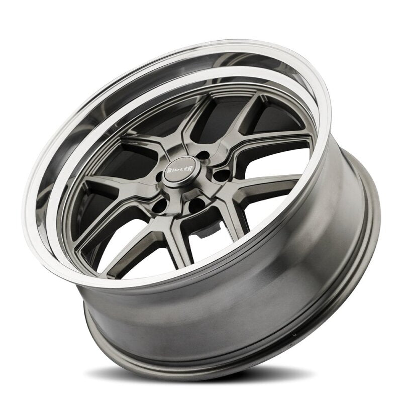 Ridler Wheels Ridler 610 17x8 / 5x120.65 BP / 0mm Offset / 83.82mm Hub Gloss Grey Polished Wheel