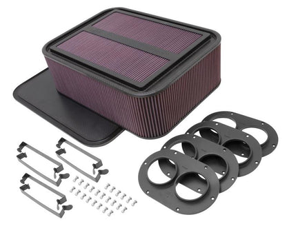 K&N Engineering K&N Custom Racing Assembly Generation 2 Carbon Fiber Air Box - Large w/ 2.75in Air Horn