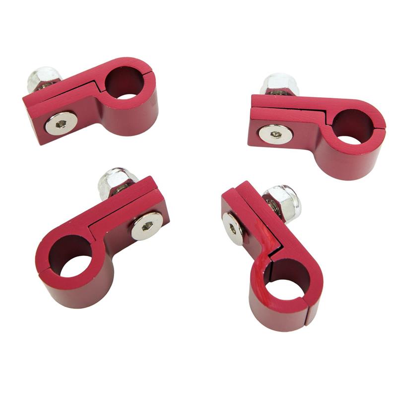 Russell Line Clamp For - 8 Tubing Blue Anodize (3 Pack)