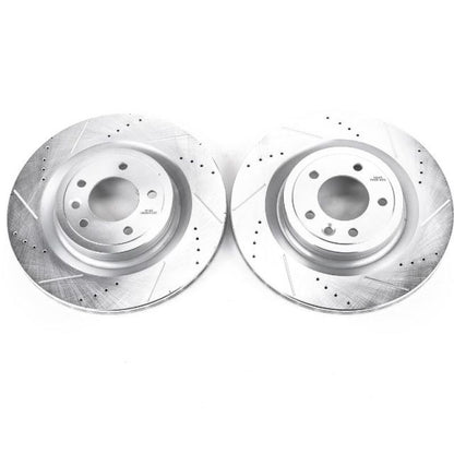 PowerStop Power Stop 2017 Land Rover Discovery Rear Evolution Drilled & Slotted Rotors - Pair