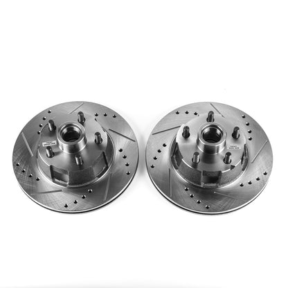 PowerStop Power Stop 1967 Ford Fairlane Front Evolution Drilled & Slotted Rotors - Pair