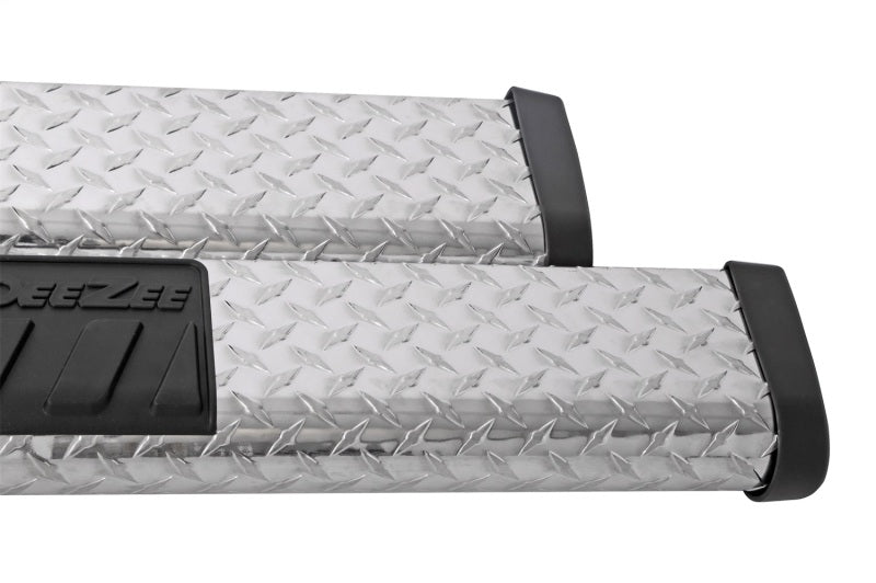 Dee Zee Universal Tubes - 6In Oval - Brite Tread Aluminum (ExtCab)