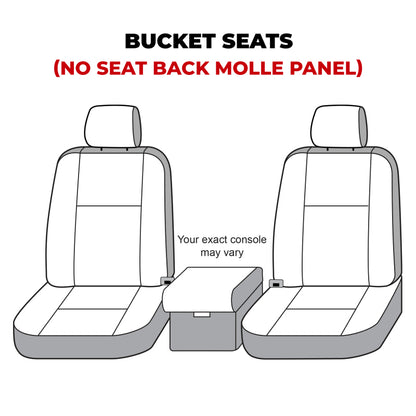 Covercraft 21-24 Ford Bronco Carhartt Super Dux SeatSaver Custom Front Row Seat Covers - Black