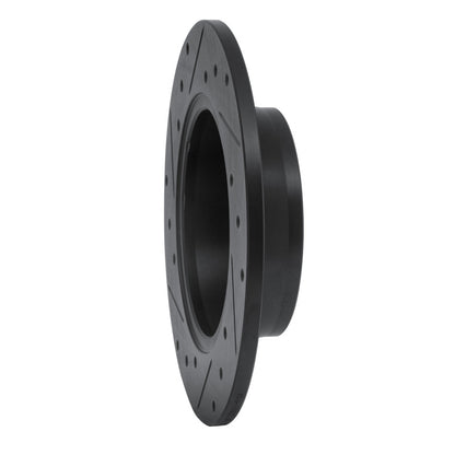 R1 Concepts R1 99-05 Audi A6 Quattro Rear Right Drilled & Slotted Black Brake Rotor