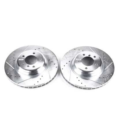 PowerStop Power Stop 09-11 BMW 335d Front Evolution Drilled & Slotted Rotors - Pair