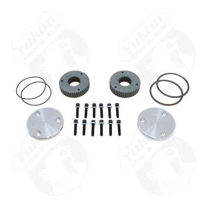 Yukon Gear & Axle Yukon Gear Hardcore Drive Flange Kit For Dana 60 / 30 Spline Outer Stubs. Yukon Engraved Caps