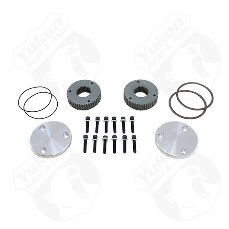 Yukon Gear & Axle Yukon Gear Hardcore Drive Flange Kit For Dana 60 / 30 Spline Outer Stubs. Non-Engraved Caps