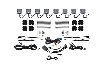 Diode Dynamics Stage Series RGBW LED Rock Light Kit (8-pack)
