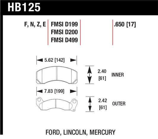 Hawk Performance Hawk HPS Street Brake Pads