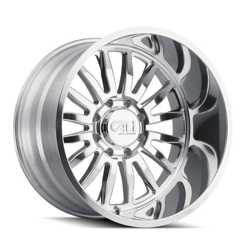Cali Off-Road 9110 Summit 20x10 / 5x139.7 BP / -25mm Offset / 87.1mm Hub Polished Wheel