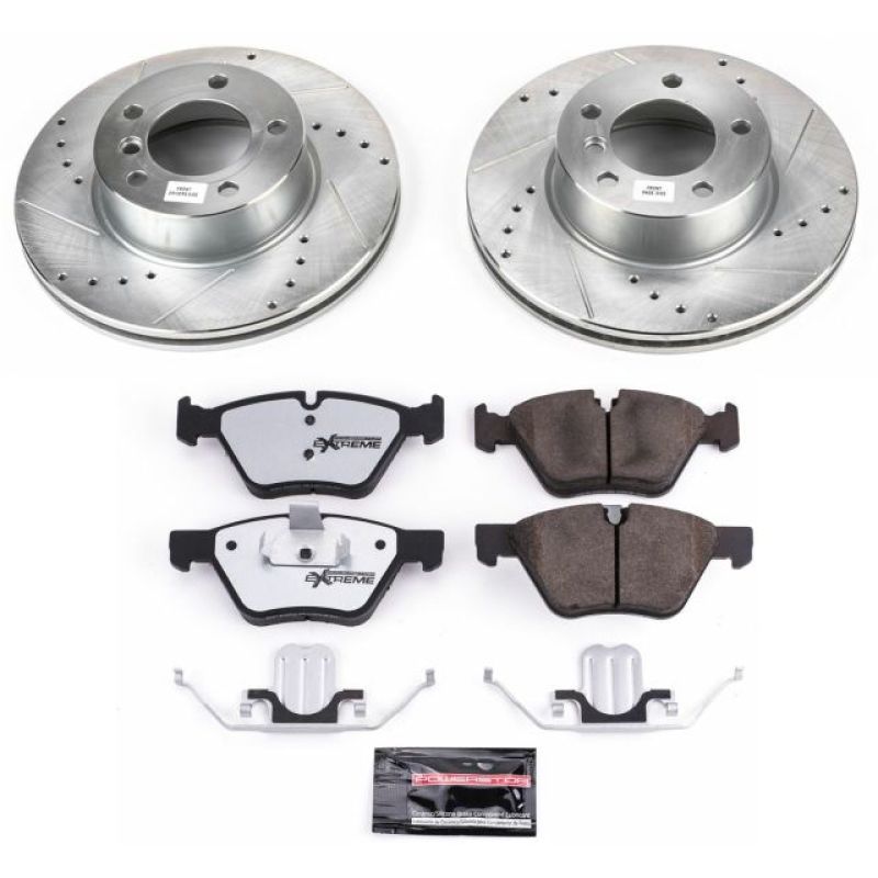 PowerStop Power Stop 2007 BMW 328i Front Z26 Street Warrior Brake Kit