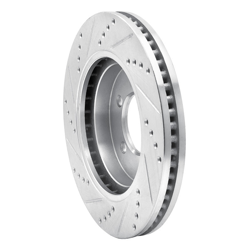 R1 Concepts R1 06-10 Ford Explorer Sport Trac Front Right Drilled & Slotted Silver Brake Rotor