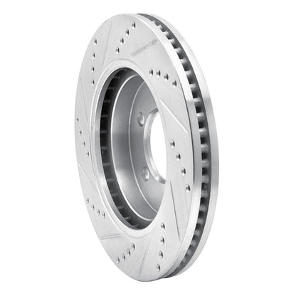 R1 Concepts R1 06-10 Ford Explorer Sport Trac Front Right Drilled & Slotted Silver Brake Rotor