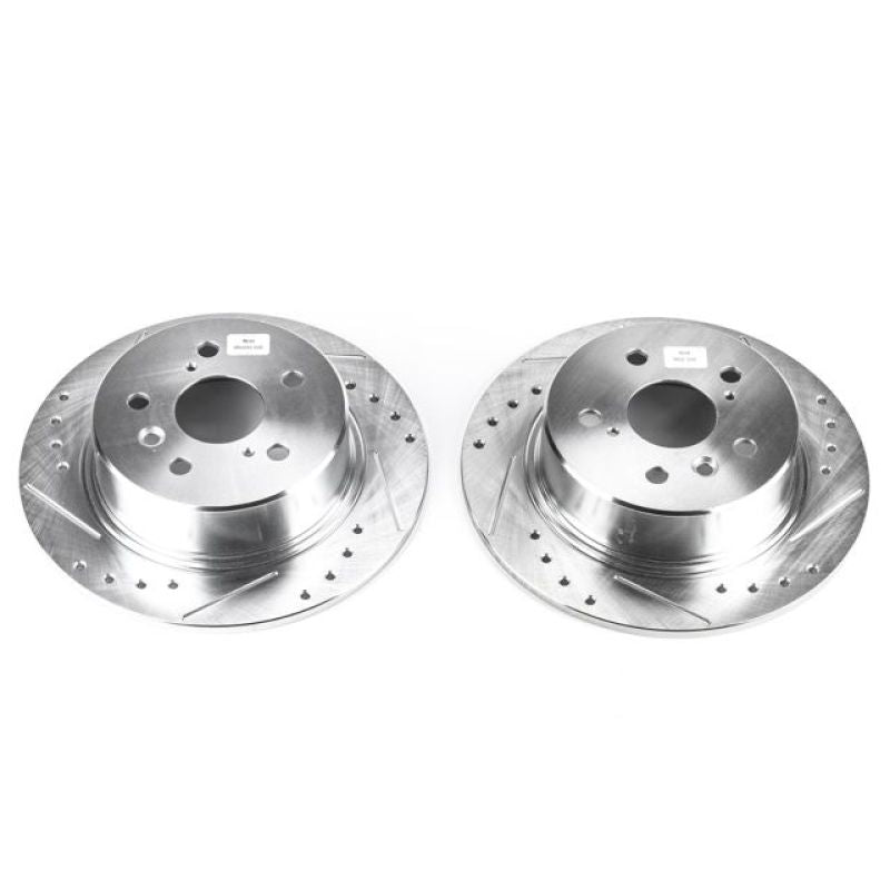 PowerStop Power Stop 95-99 Toyota Avalon Rear Evolution Drilled & Slotted Rotors - Pair