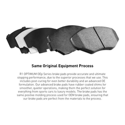 R1 Concepts R1 17-25 Nissan Versa Front R1 Optimum OE Brake Pads