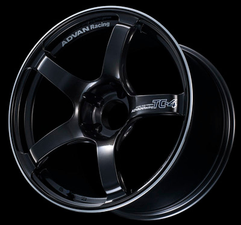 Advan TC4 15x6.5 +40 4x100 Black Gunmetallic and Ring Wheel