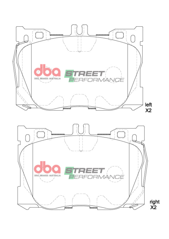 DBA 2015 Mercedes-Benz C400 SP Performance Front Brake Pads