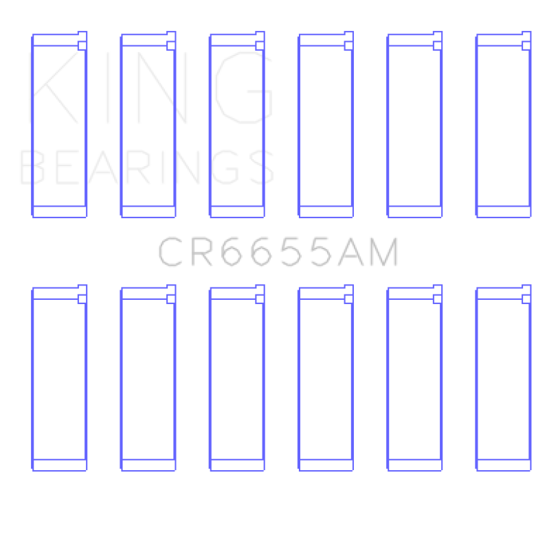 King Engine Bearings Mazda Je39 (Size +0.75mm) Connecting Rod Bearing Set