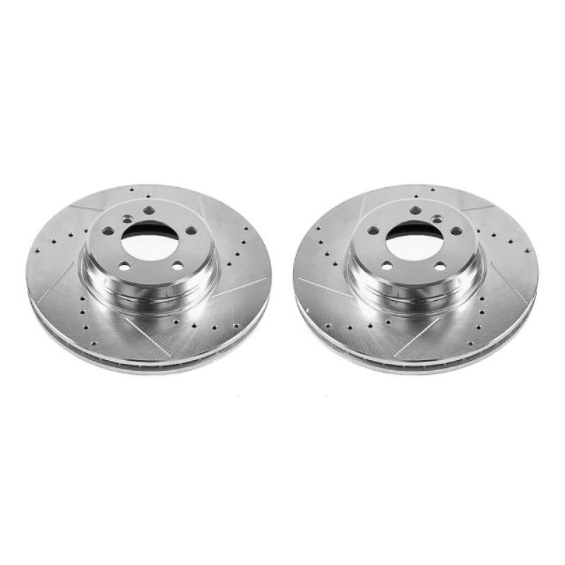 PowerStop Power Stop 03-05 Land Rover Range Rover Front Evolution Drilled & Slotted Rotors - Pair