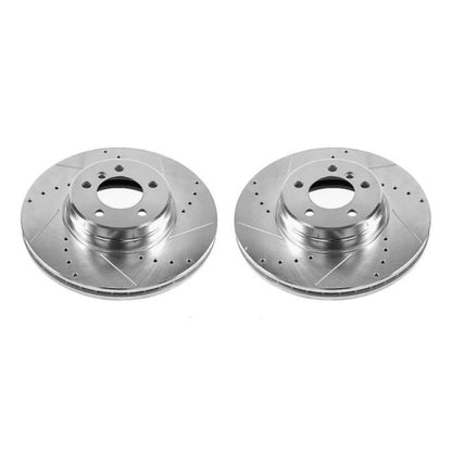 PowerStop Power Stop 03-05 Land Rover Range Rover Front Evolution Drilled & Slotted Rotors - Pair