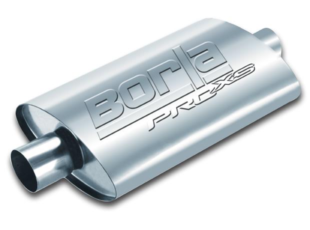 Borla Pro-XS 2.25in Tubing 19in x 4in x 9.5in Oval Notched Dual In / Dual Out Muffler