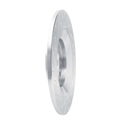 R1 Concepts R1 13-25 Mazda CX-30 Rear Left Drilled & Slotted Silver Brake Rotor