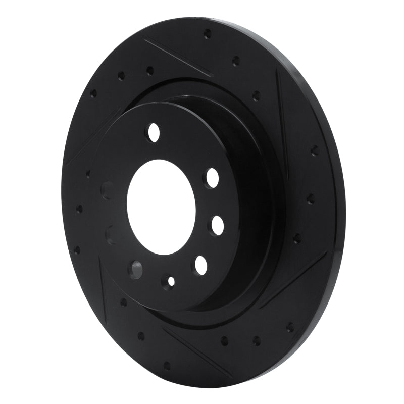 R1 Concepts R1 85-92 Chevrolet Camaro Rear Right Drilled & Slotted Black Brake Rotor