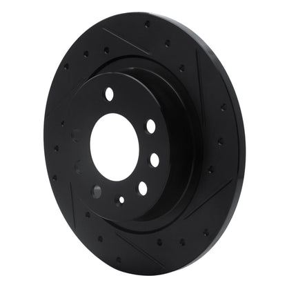 R1 Concepts R1 85-92 Chevrolet Camaro Rear Right Drilled & Slotted Black Brake Rotor