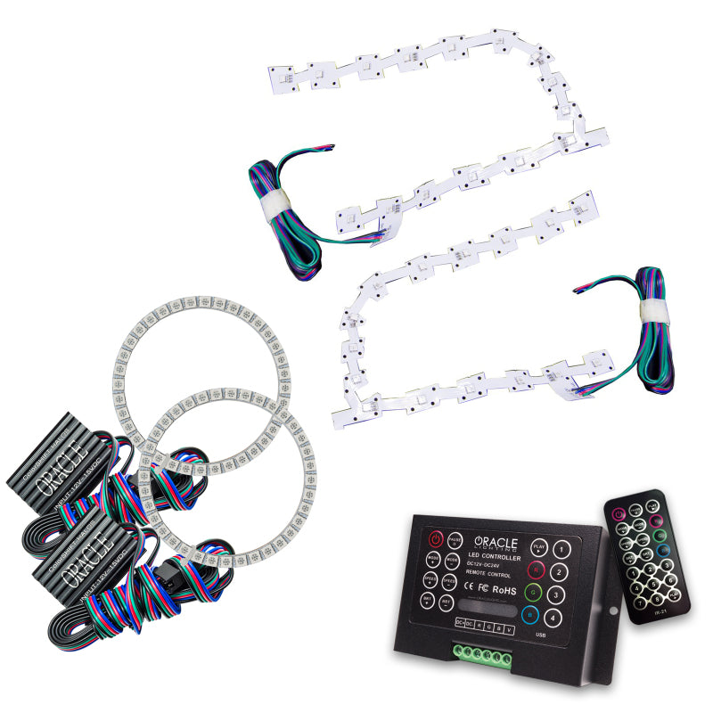 ORACLE Lighting Oracle 11-19 Chrysler 300C DRL Upgrade w/ Halo Kit - ColorSHIFT w/ 2.0 Controller