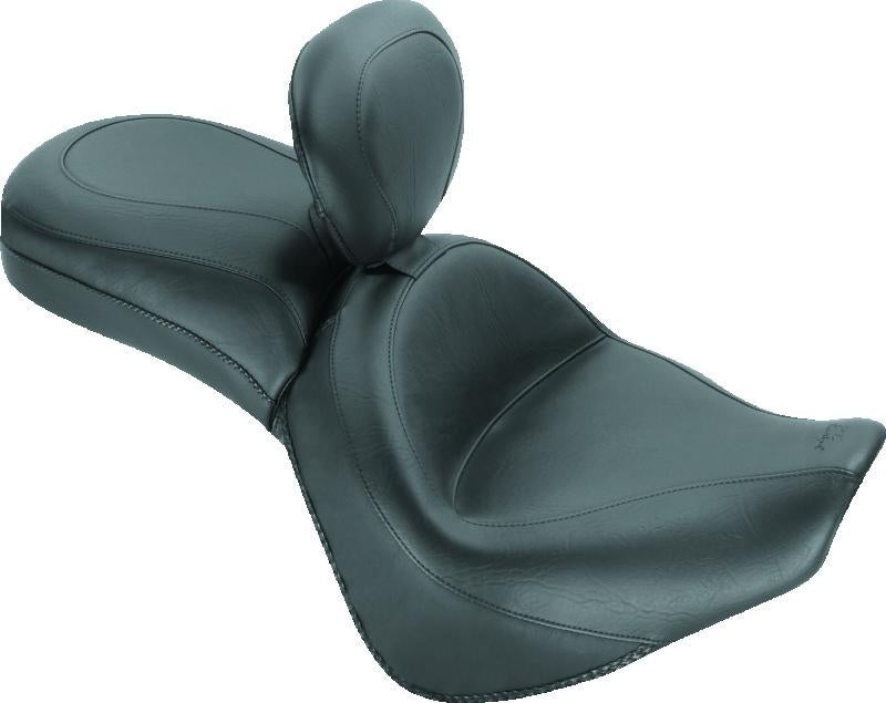Mustang Motorcycle Mustang 10-13 Honda VT1300C Sabre, 10-16 Stateline, 10-15 Interstate Touring 1PC Seat - Black