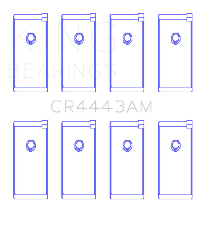 King Engine Bearings Datsun H-20 (Size +0.50mm) Connecting Rod Bearing Set