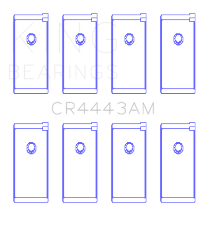 King Engine Bearings Datsun H-20 (Size +0.50mm) Connecting Rod Bearing Set