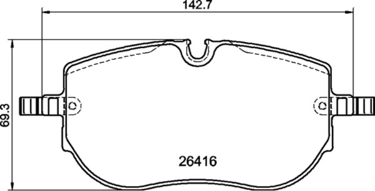 MINTEX MDB3503 Front Brake Pad Set fits AUDI; CUPRA; SKODA; VW - (also fits other vehicles)