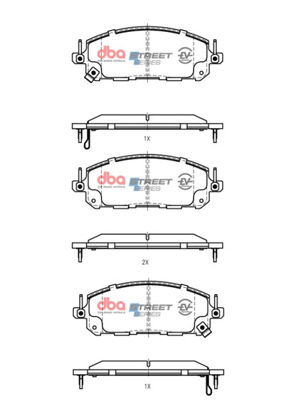 DBA 22-24 Nissan Pathfinder Exc Hybrid Street Ceramic Front Brake Pads
