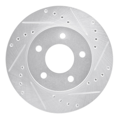 R1 Concepts R1 01-07 Buick Rendezvous Front Right Drilled & Slotted Silver Brake Rotor