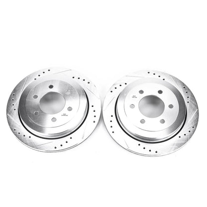 PowerStop Power Stop 07-17 Ford Expedition Rear Evolution Drilled & Slotted Rotors - Pair
