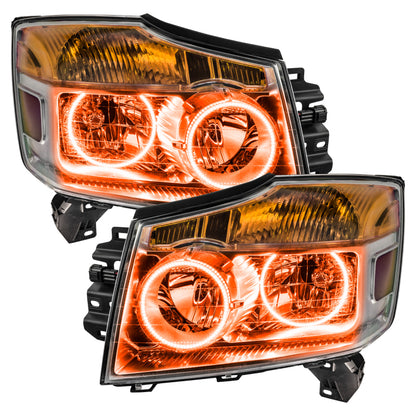 ORACLE Lighting Oracle Nissan Titan 08-15 Halo Kit - ColorSHIFT w/o Controller