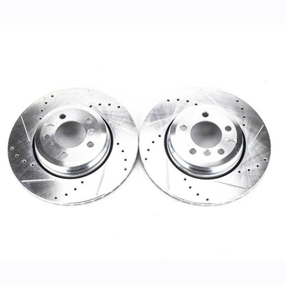 PowerStop Power Stop 02-05 BMW 745i Rear Evolution Drilled & Slotted Rotors - Pair