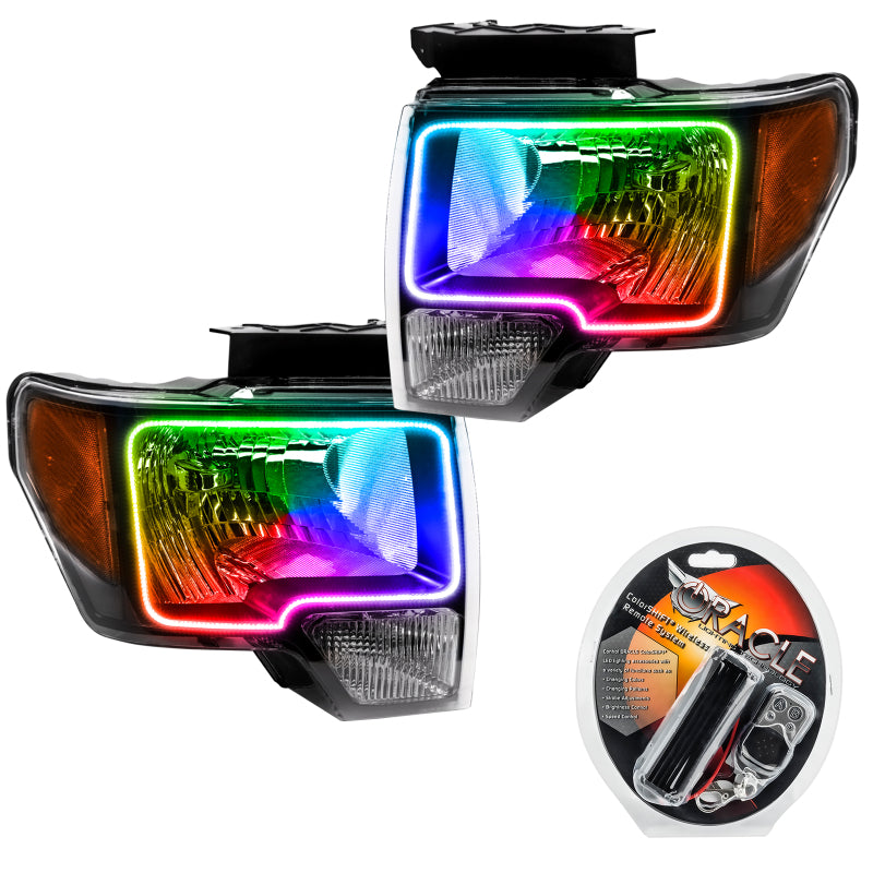 ORACLE Lighting Oracle 09-14 Ford F-150 LED HL - Black - ColorSHIFT