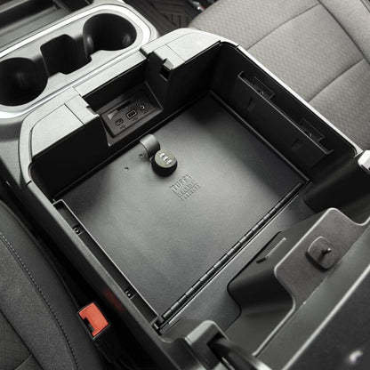 Tuffy Products Tuffy Console Safe W/ Combo Lock For Chevrolet Silverado And Gmc Sierra W/ Flow Thru Console