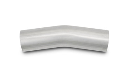 Vibrant 3.5in OD T304 SS 15 Deg Mandrel Bend 5in Leg Length (5.5in Centerline Radius)