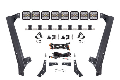 Diode Dynamics Jeep JK SS5 Sport CrossLink Windshield - White Combo Lightbar Kit