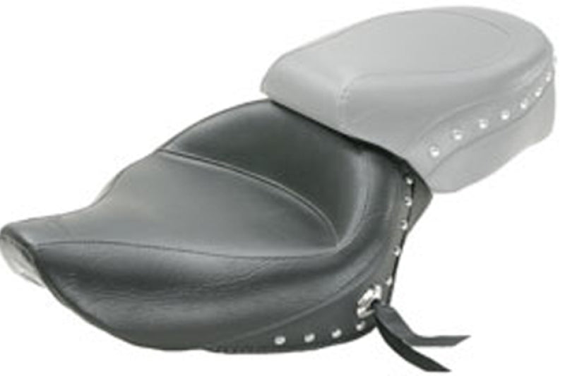 Mustang Motorcycle Mustang 04-21 Harley Sportster 4.5 Gallon Wide Touring Solo Seat w/Studs - Black